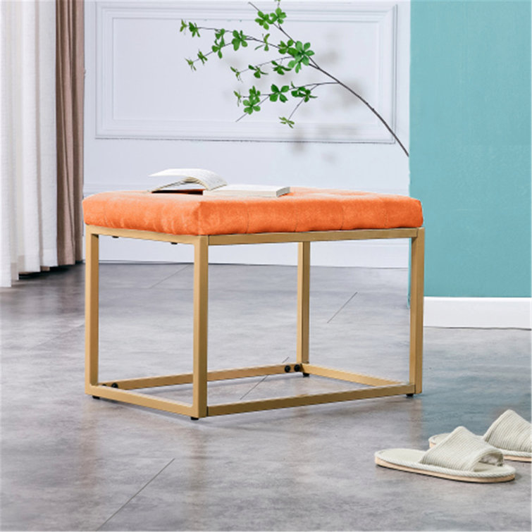 Velvet low online stool